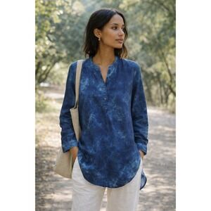 Pure Jill Bohemian Eco Core Organic Cotton Shirt Clean Girl Retro Beach Size  S